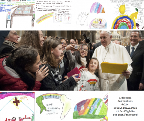 I disegni dei bambini per papa Francesco: un sogno di pace per il mondo