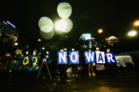 Si alla pace, no alla guerra! Manifestazione dei GXP